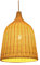 Suspension Rotin Osier Bambou, Abat Jour Traditionnel et Rustique. Lustre Fait Main en Rotin/Osier Tressé Nature. Rural Original pour Plafond (30*40cm)