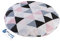 Medi Partners Kirschkernkissen Wärmekissen Körnerkissen für Babys 180g rund 15cm Öko Natur 100% Baumwolle Wärme + Kältetherapie Massagetherapie (rosa Dreiecke)