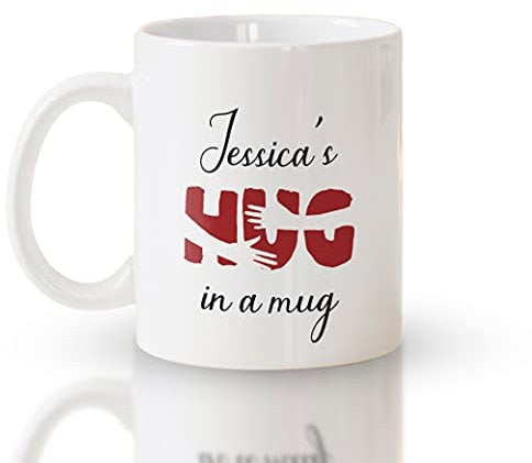 Pink Positive Personalised Hug in a Mug
