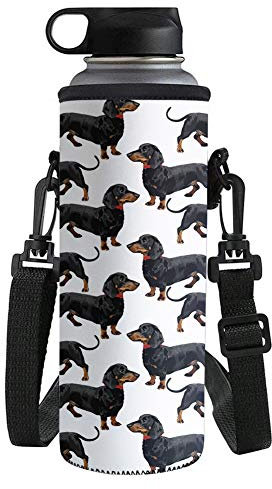 UOIMAG - Bolsa de neopreno para botella de agua, para deportes al aire libre, tamaño grande, 1 l