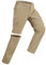 33,000ft Wanderhose Herren Zip Off Trekkinghose, Atmungsaktiv Abnehmbar Stretch Outdoorhose mit 6 Taschen，Sommer Funktionshose Schnell Trockend Leichte Kurze Hose für Wandern Fahrrad Braun