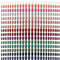 360 Pieces Medium Press on Nails Full Cover Fake Nails Ballerina Coffin False Nails Solid Color Artificial Plastic Nails for Women Girls Nail Decorations (Dark Colors)