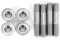 Yctze Universal-Bolzenmutter für Auspuffanlage, 4 Stück, Kopfbolzen-Set, M8 x 1,25 42 mm, T25 T28 M8, 1,25 mm, Edelstahl, Bolt Auspuffkrümmer