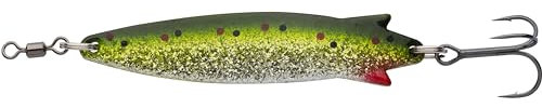 Abu Garcia Toby Spoon Señuelo de Pesca | Legendaria Cuchara para Depredadores de Agua Dulce y Salada | Acción Irresistible para lucios, truchas, salmones, percas y más | Green Back Minnow, 9 cm