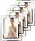 Cadre photo scintillant en cristal argenté bling-bling - Affichage horizontal et vertical avec verre haute définition - Convient pour la maison, le bureau et le mariage(4x6/ 4x)