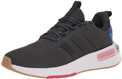adidas Men's Racer Tr23 Sneaker, Carbon/Black/Team Royal Blue, 10