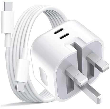 45W Dual USB-C GaN Charger for Nothing Phone 4B & CMF with USB-C Cable | Compatible with Nothing Phone 4, 4a, 4a Pro, 4b, 3, 3a, 3a Pro, 2, 2a, 1 & CMF Phone 1 Includes USB-C cable