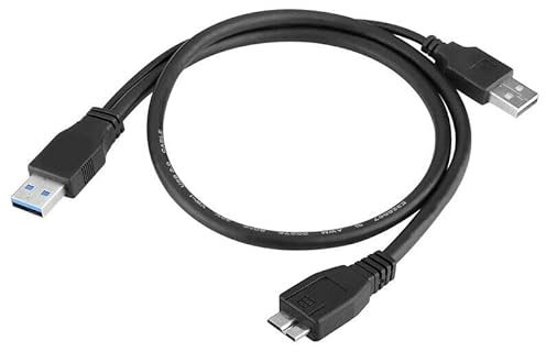 NTQinParts Replacement USB3.0 Data Sync Power Charger Cable for AOC E1659FWU 15.6 Inch FHD Portable Monitor