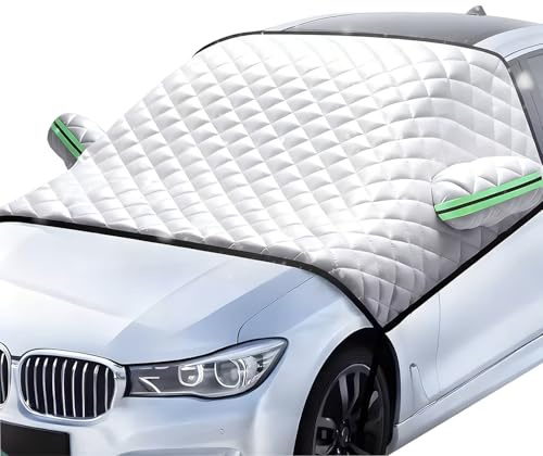 Homgaty Car Frost Windscreen Cover, Windscreen Cover for Ice and Snow for Winter, 5-Layer Protection for Snow, Ice, Frost Wiper & Mirror Covers, Cover for Cars Sedans and Compact SUVs