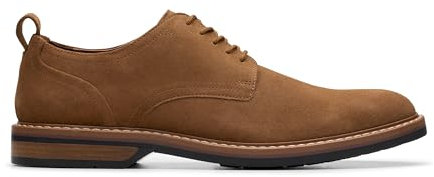 Clarks Premium Encaje Aldwin para Hombre, Gamuza Cola, 12 UK, Gamuza Cola, 46 EU