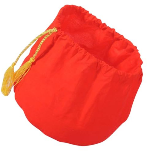 Milisten Wine Jar Sealed Bag Fermenting Wine Container Sealer Sauerkraut Lid Wine Container Lid Fermanting Kit Wine Jar Lids Wine Jar Sealing Tool Jam Red Cloth Fabric Elasticity