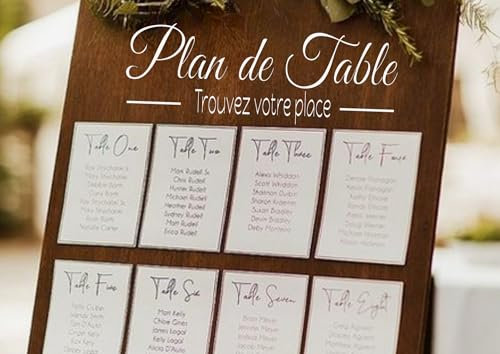 Stickers personnalisés Plan de table mariage et réception - Ajoutez une touche unique à votre évènement - Décoration de mariage unique - Fabrication artisanale française