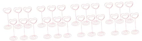 Operitacx 24stücke Teiliges Romantische Tischkartenhalter Kreative Foto Und Memo-clips Für Hochzeiten Partys Tischdeko Herzform