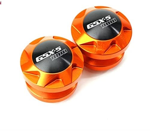 M8 Für Suzuki GSX-S1000 GSX S1000 GSXS1000 2011-2022 Motorrad Schwinge Spool Slider Ständer Schrauben Zubehör Ersatzteile für Karosserie-Absturzsicherungen (Color : Orange)
