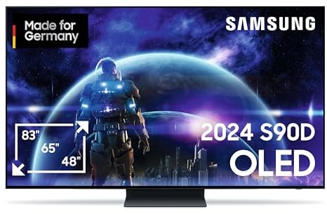 Samsung OLED TV 4K S90D 48 Zoll (120 cm), Fernseher mit NQ AI Gen2 Prozessor, OLED HDR+, 4K AI Bildverbesserung, Gaming Hub bis 144Hz, Dolby Atmos Sound, OTS Lite, Knox Security, Smart KI TV