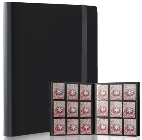 PESLNG 540 Taschen Sammelkarten Album – Sammelalbum Karten, 30 Seiten wasserdichtes Kartenalbum für Trading Cards, Spielkarten, Sammelobjekte, Kinder & Erwachsene