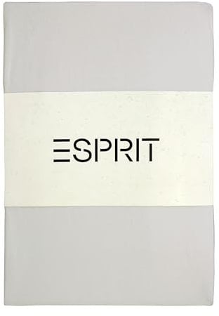 Esprit - Spannbettlaken 150 x 200 cm - Grau - für bis zu 30cm Matratzenhöhe - supergekämmter Baumwolle mit ÖkoTex Made in Green Siegel