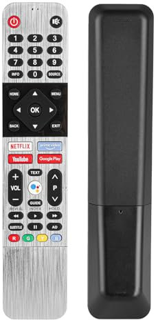 Telecomando IR Compatibile Con Metz TV 32MTC6110Z 32MTC6000 42MTC6000 42MTC6000Z Sostituzione Controllore Con NETFLIX PrimeVideo YouTube Google Play Pulsanti, Nessuna programmazione richiesta