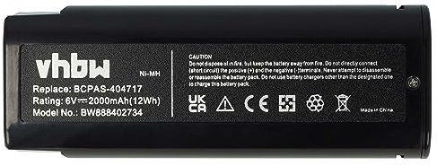 vhbw Akku Ersatz für Paslode 900421, 900600, 900400, 900420, 404400, 404717 für Werkzeug, Streifennagler (2000 mAh, NiMH, 6 V)