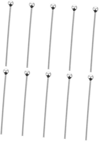 SEWACC 10st Perlennadel Schmuck Ohrringteile Augenstifte Halskette Diy Stift Ohrring Machen Stift Halskettennadel Selber Machen Stift Für Diy-halskettenarmband Ohrring-anhänger Silber-