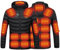Beheizbare Jacke Herren Warme Dicke, Unisex 19 Zonen Vier Kontroll Reißverschluss, Winterjacke USB Elektrische, Beheizte Warme Jacke Mit Taschen, Skijacke Mit Wärmefunktion Heizjacke Weich Bequem