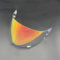 YuWuZhu Helmvisier, IC04 Helmschilde for ICON Airframe Pro Airmada Airform UV-Schutz Motorradhelm Visierlinse(Revo Clear Red)
