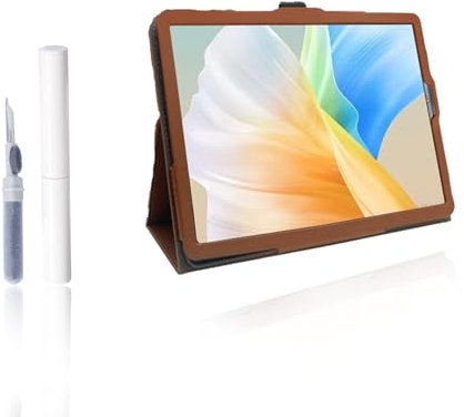 Schutzhülle für AGM Pad T1 Tablets 27,9 cm (11 Zoll), Android 14, leicht, zweifach faltbar, mit Reinigungsstift, Dunkelbraun