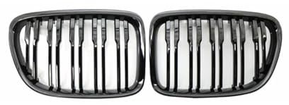 Viviance Auto Stoßstange Kühlergrill Gitter kompatibel mit BMW E84 X1 18i 20i 25i 28i 2010-2015 - Glänzendes Schwarz