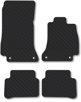 Mercedes E-Class (2016-2023) [Estate, Saloon] 5mm Rubber Car Mats | Heavy Duty Rubber Tailored Fit Floor Mats Full Coverage Durable Waterproof Accessories Easy Clean Anti Slip Made in the UK