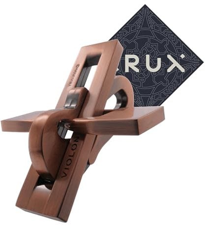 Hanayama Cast Violine Puzzle - Level 3 of 6 Grandmaster - Mid Level Difficultly Puzzle - Inklusive Crux Aufkleber