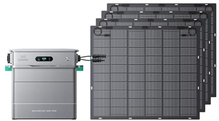 Zendure SF800 Pro, Centrale Électrique de Balcon avec Entrée 2640W, Charge 1000W, Sortie 800W, Système de Gestion Énergétique IA, 1.92kWh-11,52kWh Batterie Extensible -230W*4 Panneau Solaire Flexible