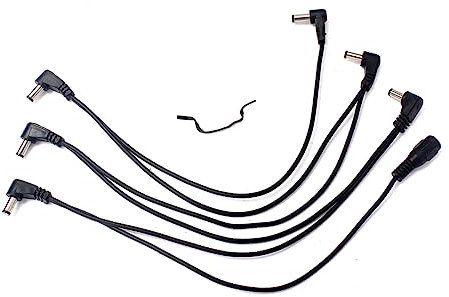JOINPAYA -kabel -splitter Für Gitarreneffektpedale Daisy-chain-kabel Mit Kupferdraht Dc-adapter Schwarz