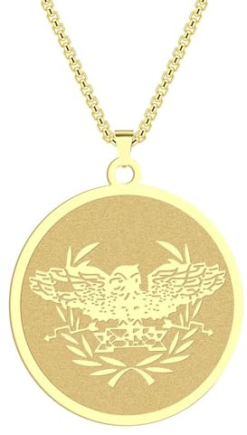 SYAVR Edelstahl Anhänger Halskette Adler Römisches Reich Herrenschmuck