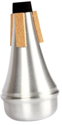 Dämpfer für Trompete aus Aluminiumlegierung mit Präzisen Korken | Silberfarben, Leichter Aufbau für Jazzklang und Nachtübung, für Lehrer und Bläser im Orchester