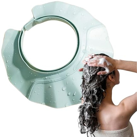 Qoukonao Visière De Douche Pour - Chapeau Protection Shampooing Large Bord Réglable - Bonnets De Bain Lavage Cheveux | Pour Bébés Adolescents Adultes Seniors Femmes Enceintes Handicapés