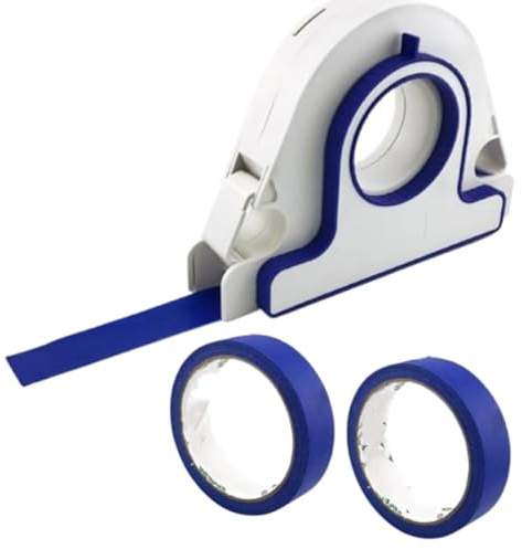 Maskierung Farbband Applikator -Set, 25 Mm Breite Blauer Malerbandspender mit Cutter, Tragbares Design, für Trimetürfensterrahmen