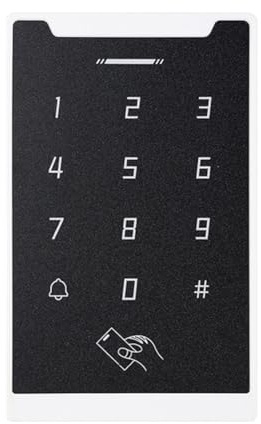 Uxsjakjsd Zugangskontrolle Wasserdichter Türschloss-System DC 12V 24V Elektronischer Türöffner Tastatur Kartenleser Passwortfunktionalität IC