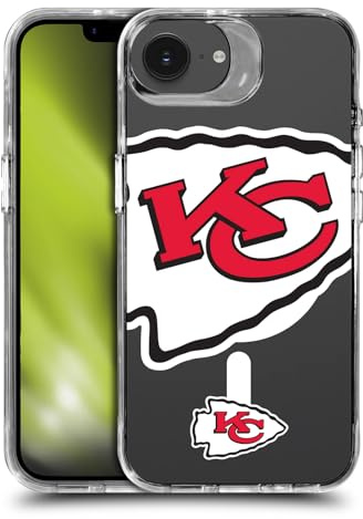 Head Case Designs Offizielle NFL Überdimensioniert Kansas City Chiefs Stoßfeste Stoßfänger-Telefonhülle [Militärischer Schutzgrad] Kompatibel mit Apple iPhone 16e und Kompatibel mit MagSafe