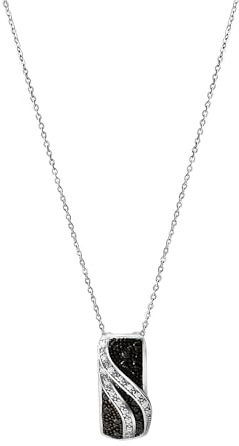 Celesta Silber Damen Anhänger mit Kette 925 Silber rhodiniert 925/- Sterling Silber 45cm Glänzend Zirkonia weiß 500245529