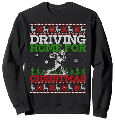 Driving Home for Christmas Rugby Weihnachten Sweatshirt