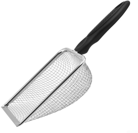 Stainless Steel Garden Soil Sieve with Handle – Multi-Functional Compost, Sand, Dirt and Rocks Sifter for Efficient Soil Preparation and Gardening Tasks(3.8MM)