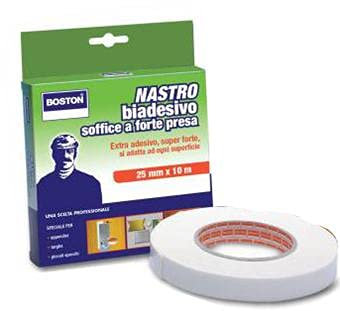 NASTRO BIADESIVO BOSTON SOFFICE BIANCO 10MT