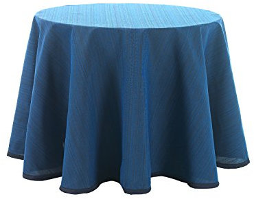 Martina Home Falda para Mesa Camilla modelo Ribera - Redonda de 80 - color Azul