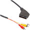 lanberg Eurc from 10cc 0018 Câble péritel RCA Audio vidéo 3 x 1,8 m Noir