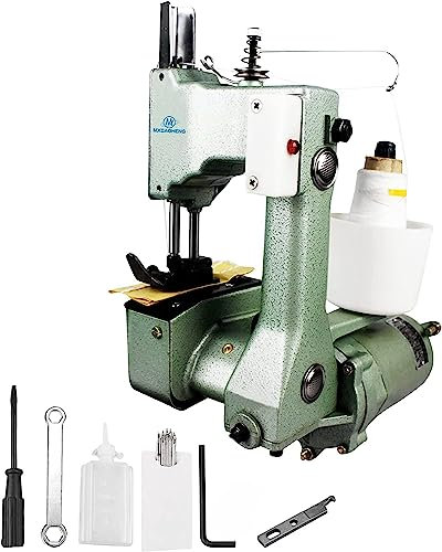 MXBAOHENG GK9-18 Maquina Coser Portatil Maquina de Coser Sacos Maquina de Coser Lonas 800 rpm/min para Coser Bolsa Tejida/Arroz/Papel/Plástico