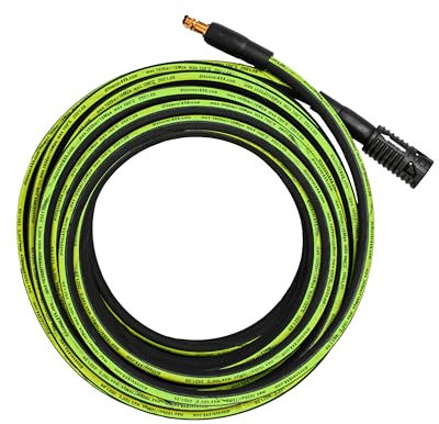 AVA 12m Steel Reinforced Extension Hose, P30-P90, Pressure Washer Replacement Hose, Male & Female Quick Connector, Fast Click Connect & Release System, Fits Bosch Aquatak
