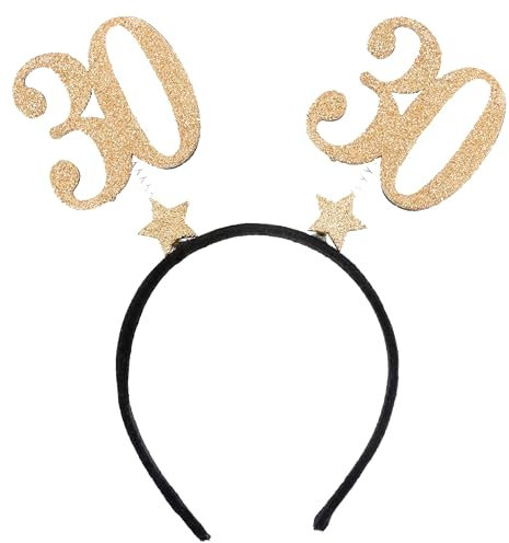 SANTEX 6824-30, Serre-tête Âge pailleté 30 ans