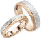 JC Trauringe Silber 925 Paarpreis Eheringe Rotgold Weißgold Plattiert I Breite Partnerringe mit Gravur in edler Schatulle I 2 Hochzeitsringe Herrenring 5,5 mm & Damenring 4,0 mm I LC131-P-3