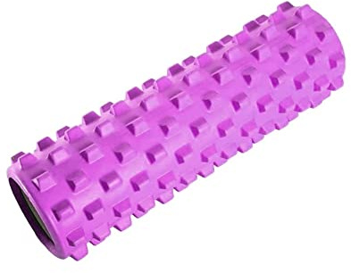Foam Roller Yoga-Massagegerät für Trigger Point Therapy – Selbstmassage mit Muskelauslass – 33 x 13 cm – Crossfit, Stretching, Yoga, Pilates, Physiotherapie (Rosa)