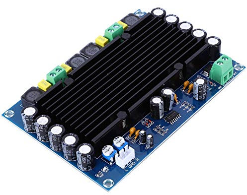 Módulo amplificador TPA3116D2 de 2 * 150 W, placa amplificadora de audio digital DC 12-24 V XH-M546, placa de potenciómetro digital de alta potencia de doble canal para altavoces de estantería, televi